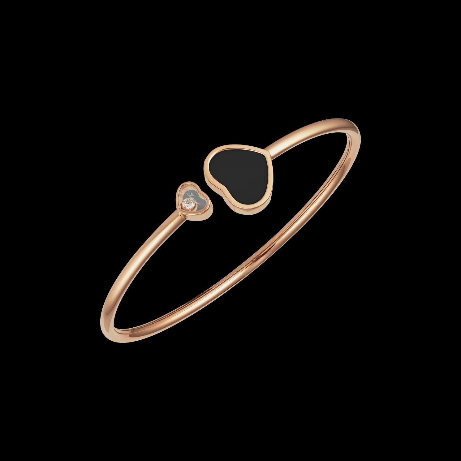 Jonc Happy Heart Onyx
