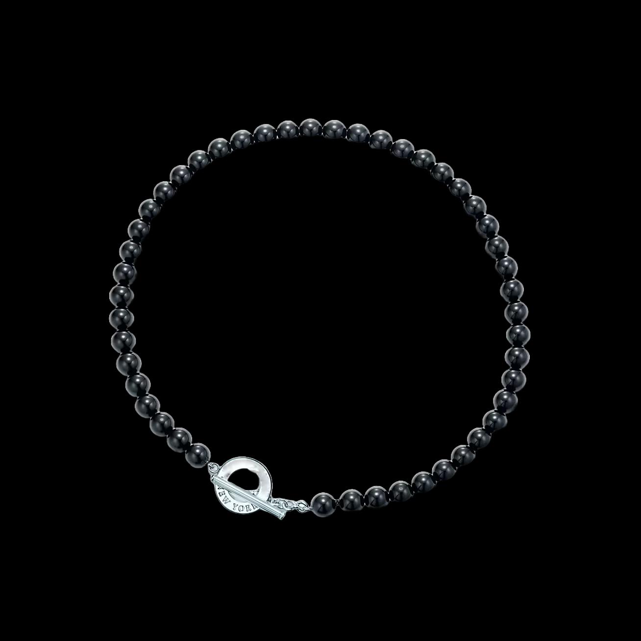 Collier Perles Noires