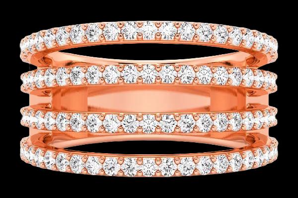 Bague Four Row Split