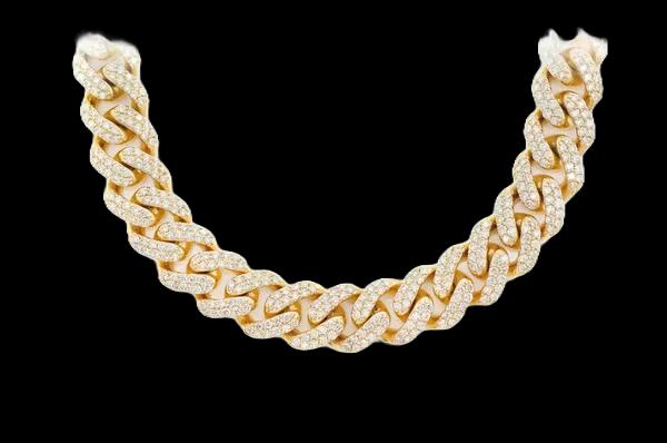 Collier Miami Cuban 12 mm Iced