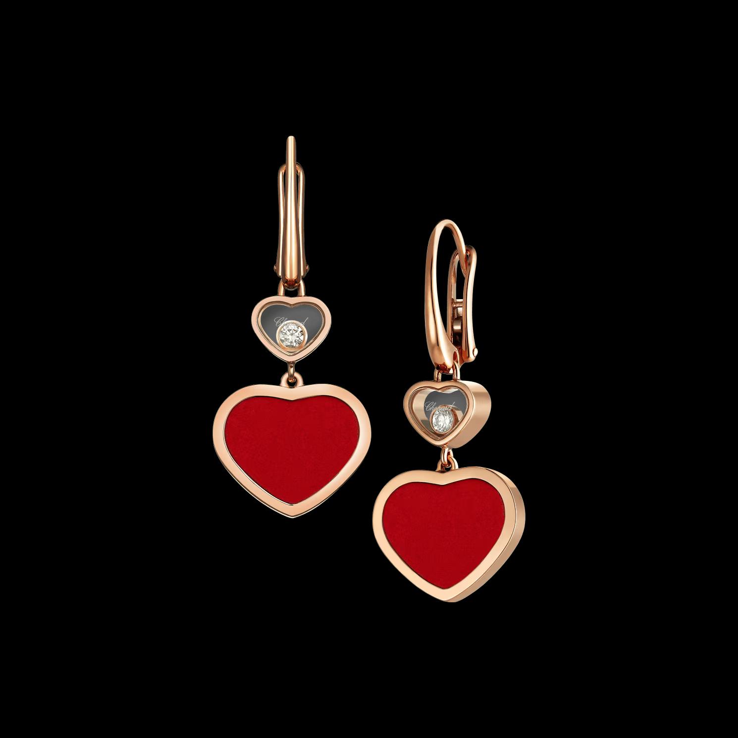 Dormeuses Loyal Hearts Cornaline