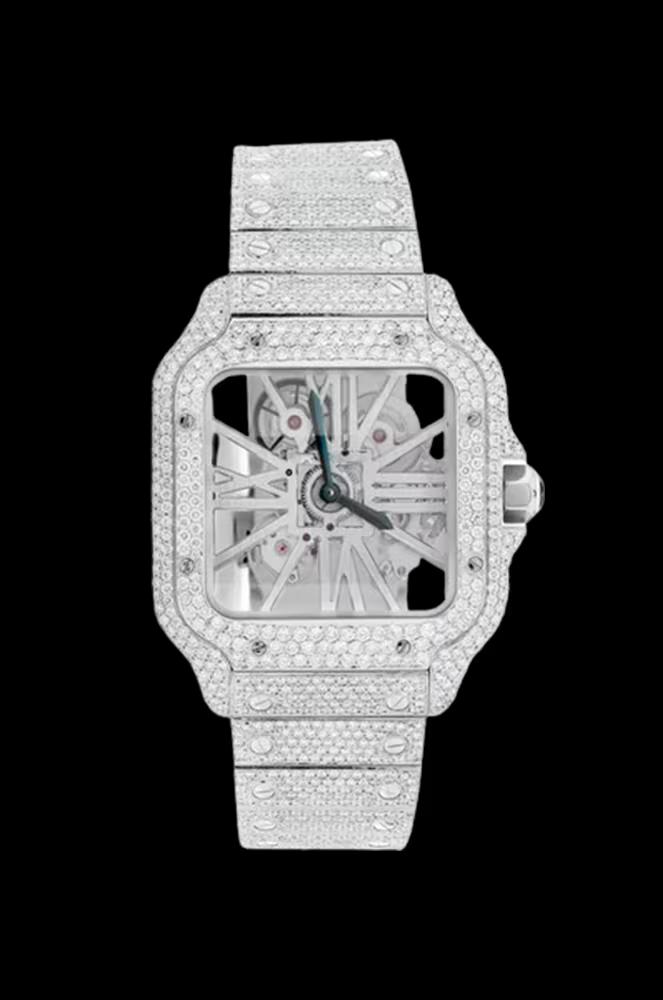 Montre Santos Squelette Iced
