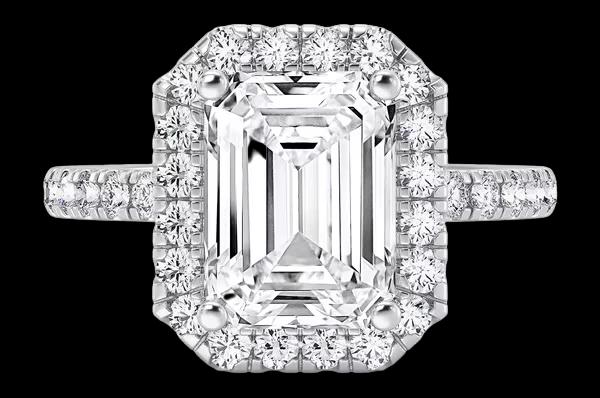 Bague Scallop Halo