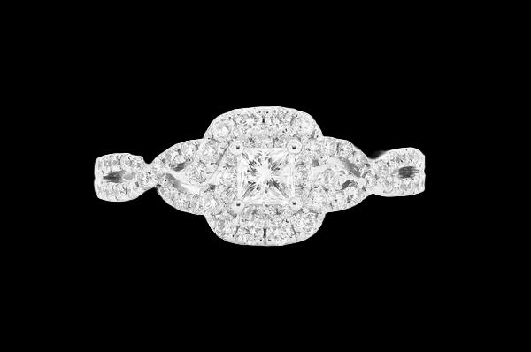 Bague Twisted Halo